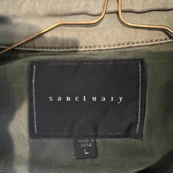 SANCTUARY Khaki Army Jacket Size Large - Picture 3 of 3